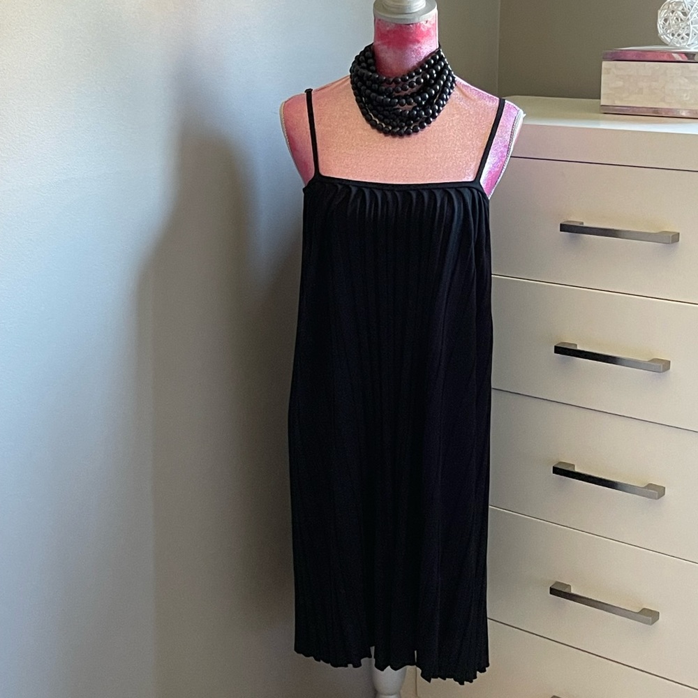 Spaghetti strap sweater dress